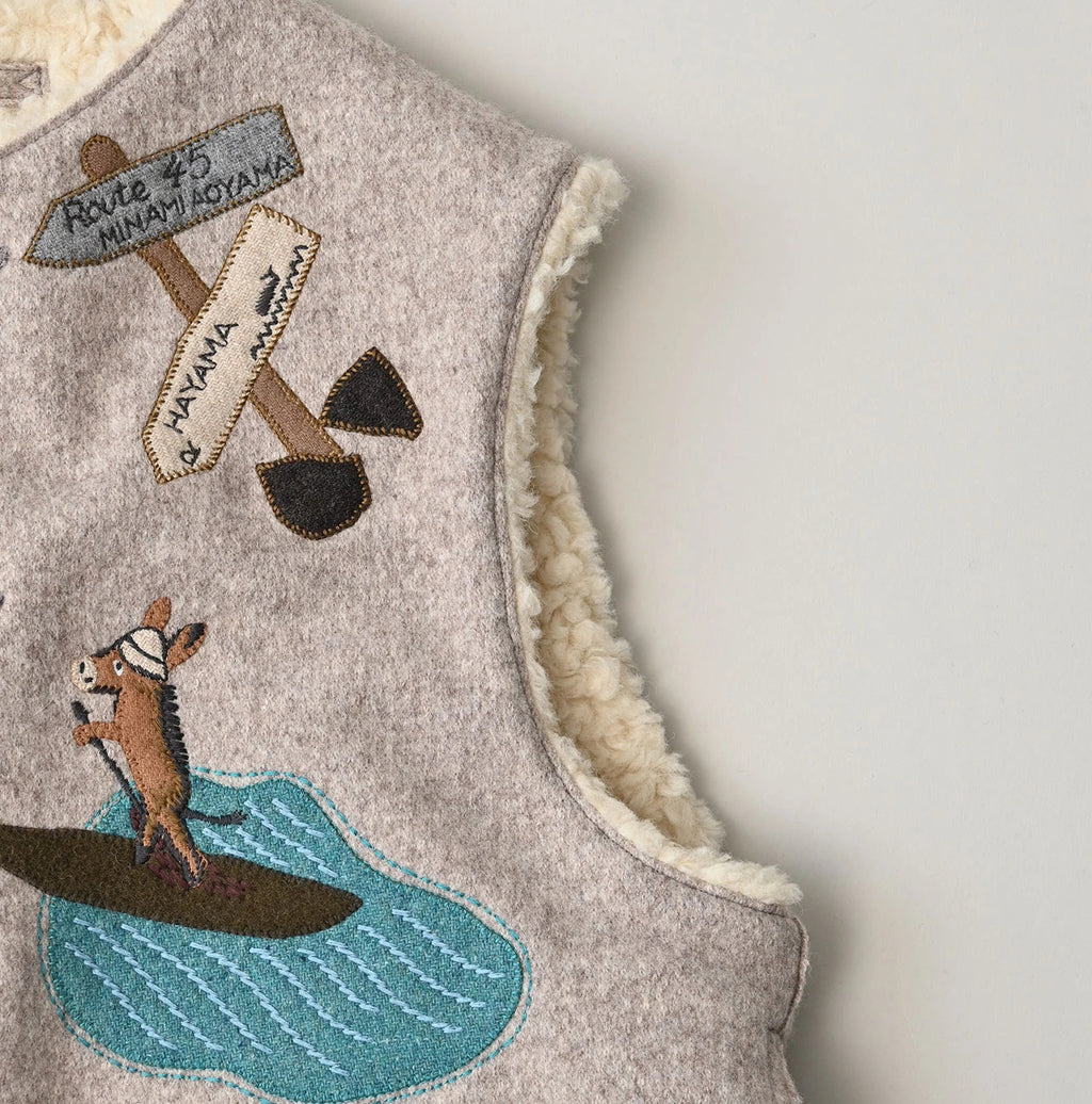Jersey Melton Vest