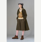 Jersey Melton Coat