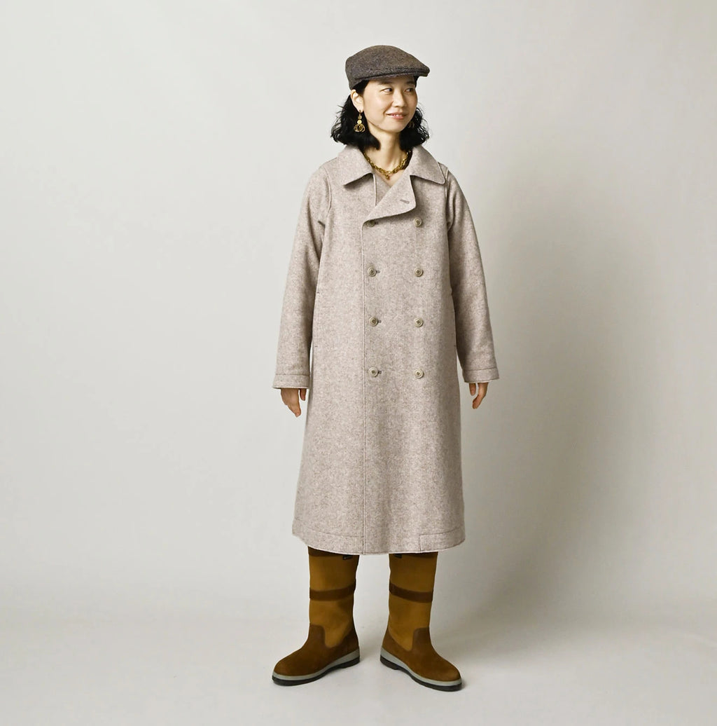 Jersey Melton Coat