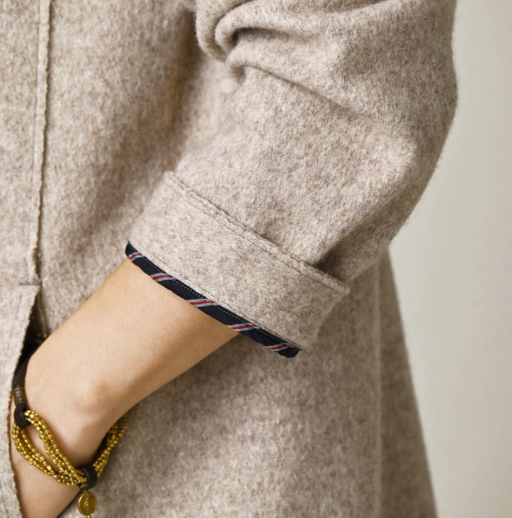 Jersey Melton Coat