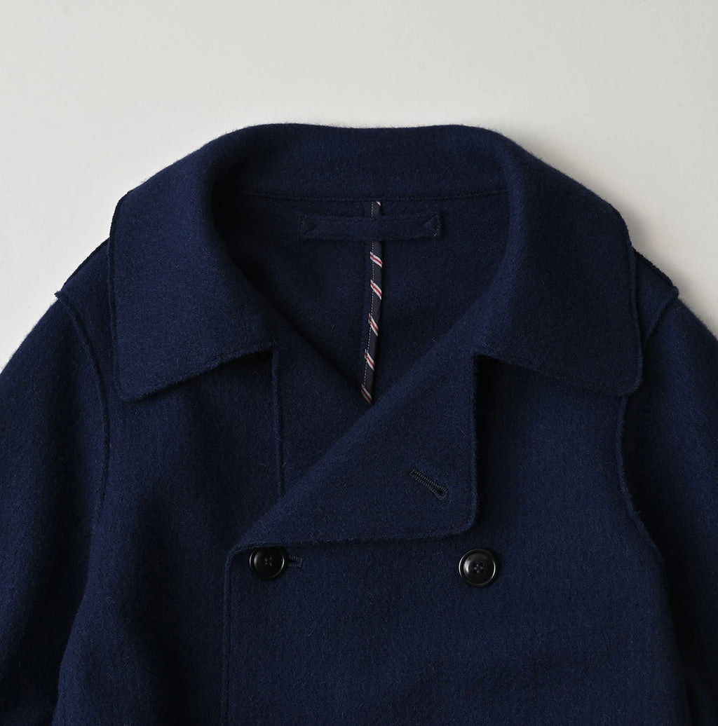Jersey Melton Coat