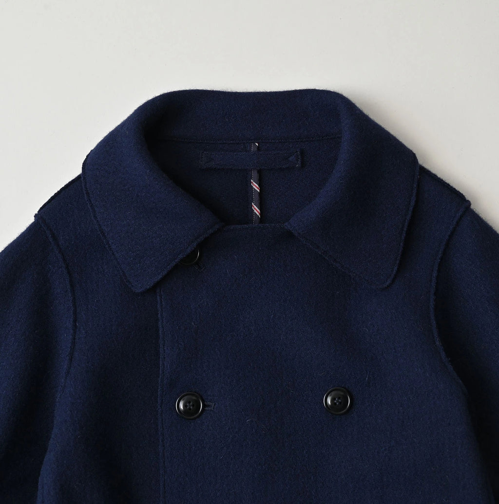 Jersey Melton Coat