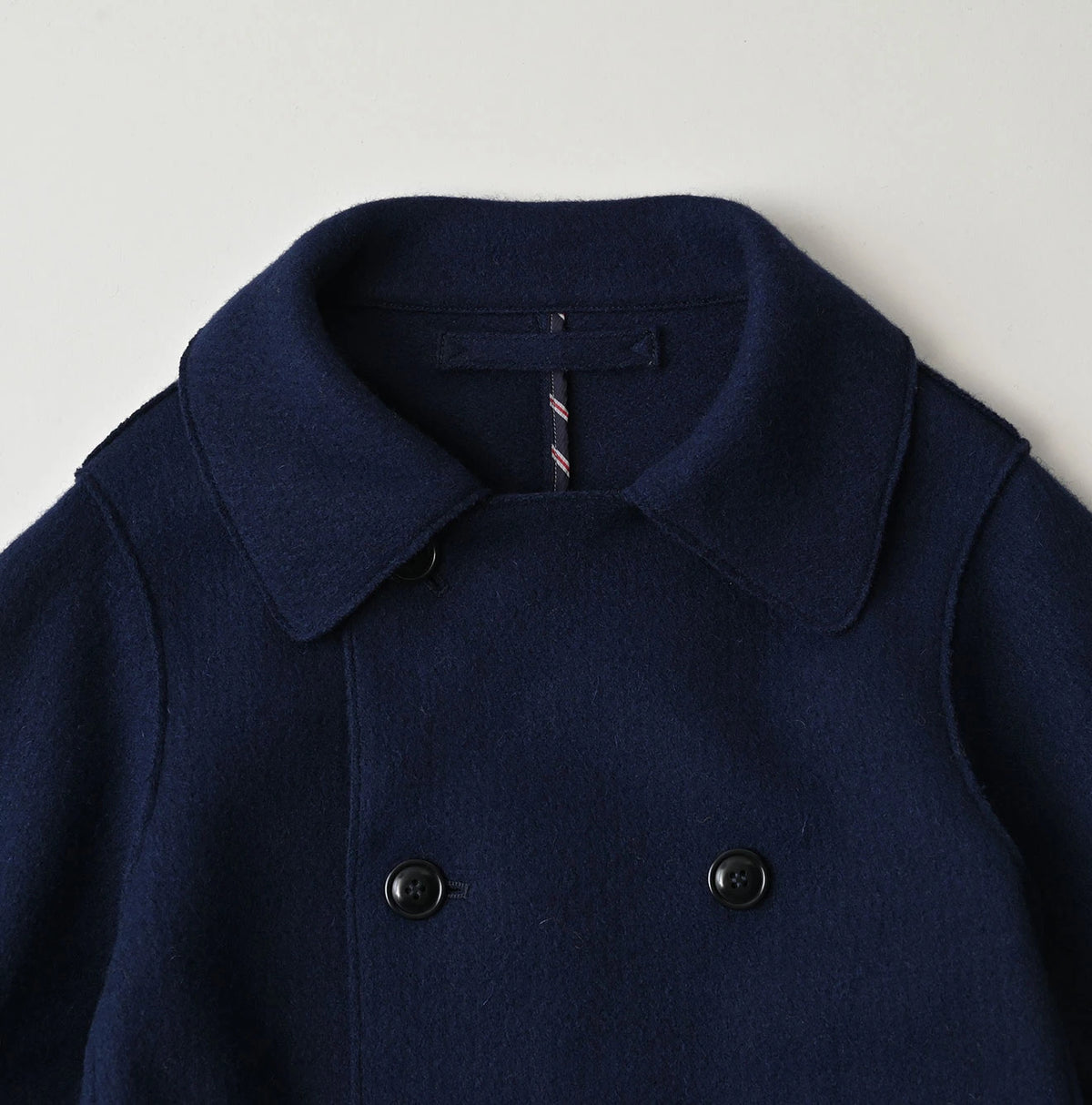 Jersey Melton Coat