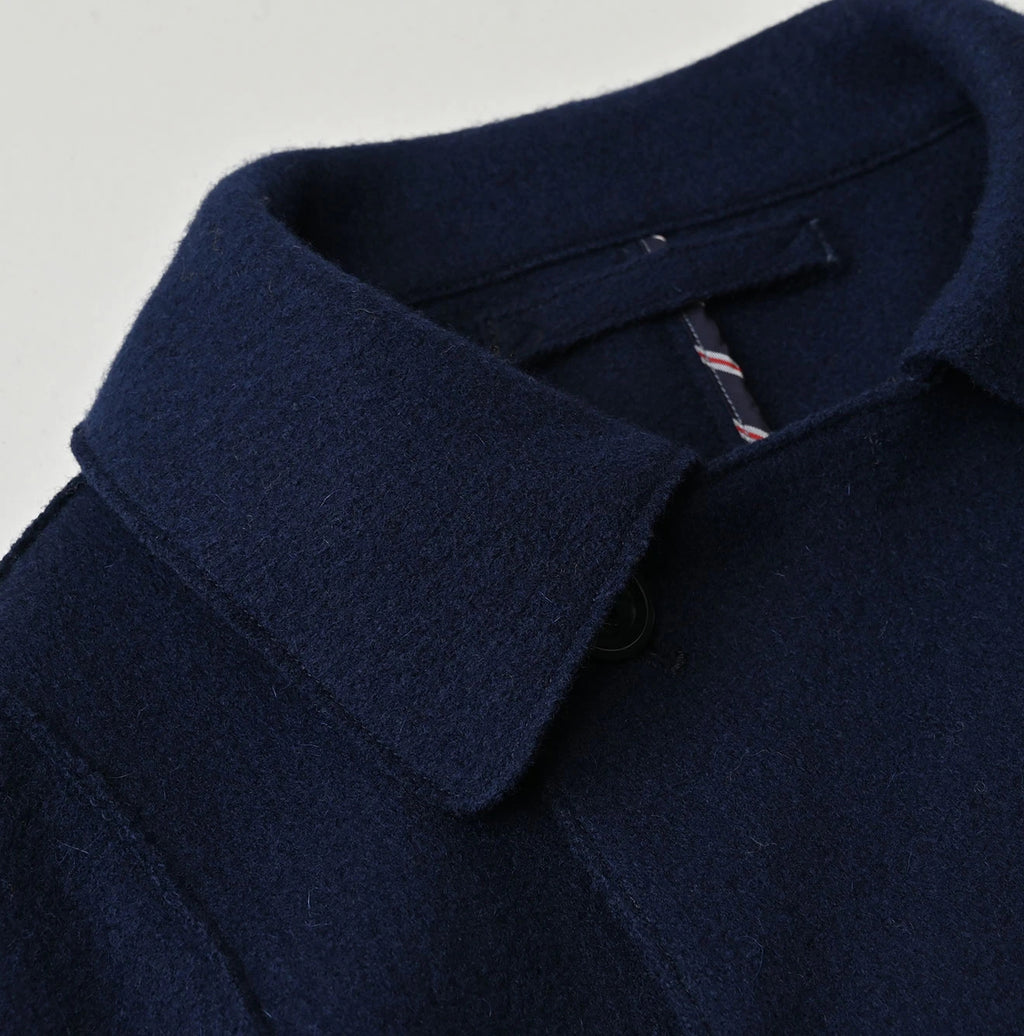 Jersey Melton Coat