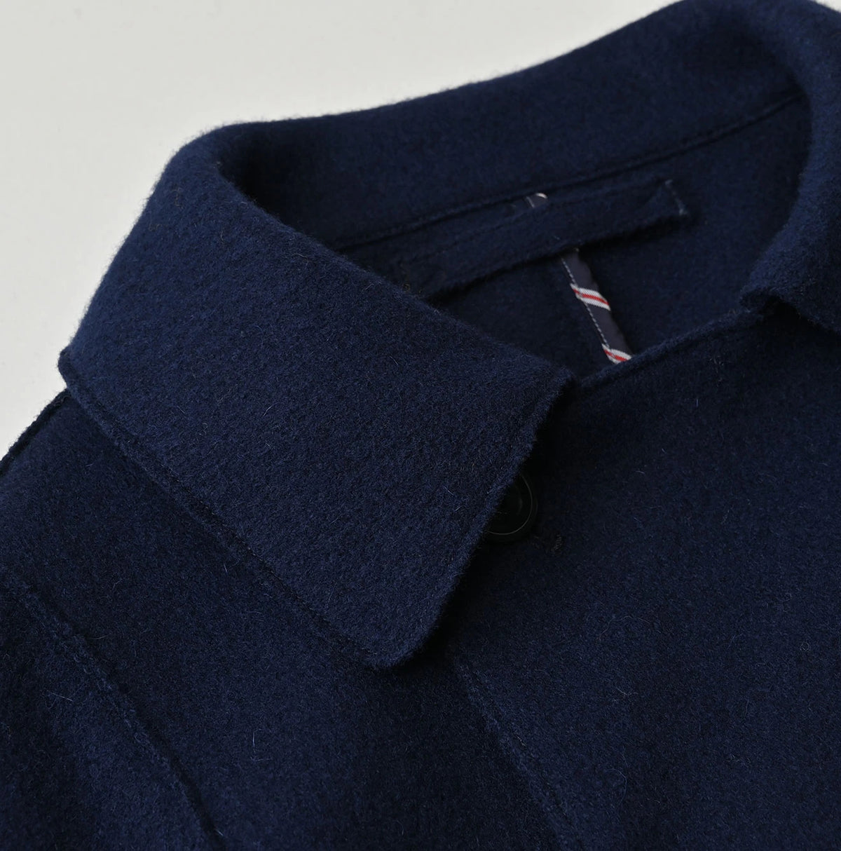Jersey Melton Coat