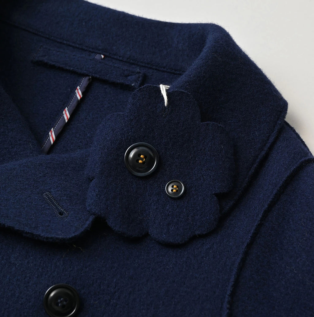 Jersey Melton Coat