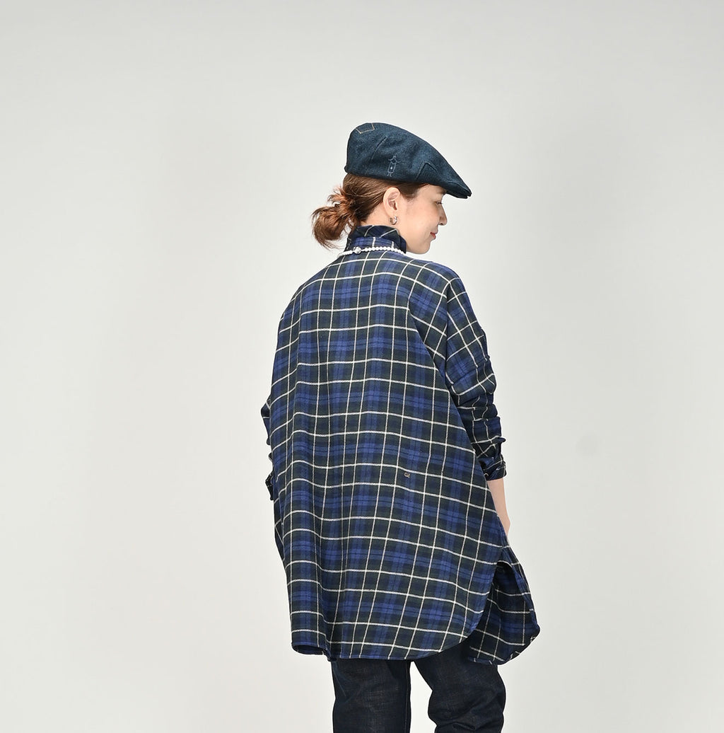 Indian Flannel Frill Tunic Female Model