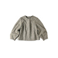 England Flannel Puff Blouse Gray