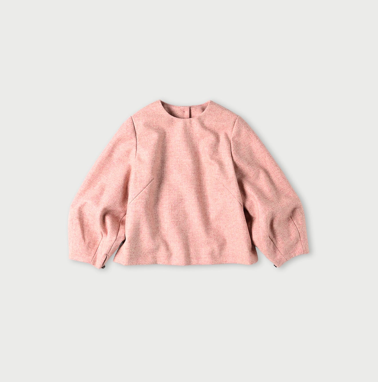 England Flannel Puff Blouse Pink