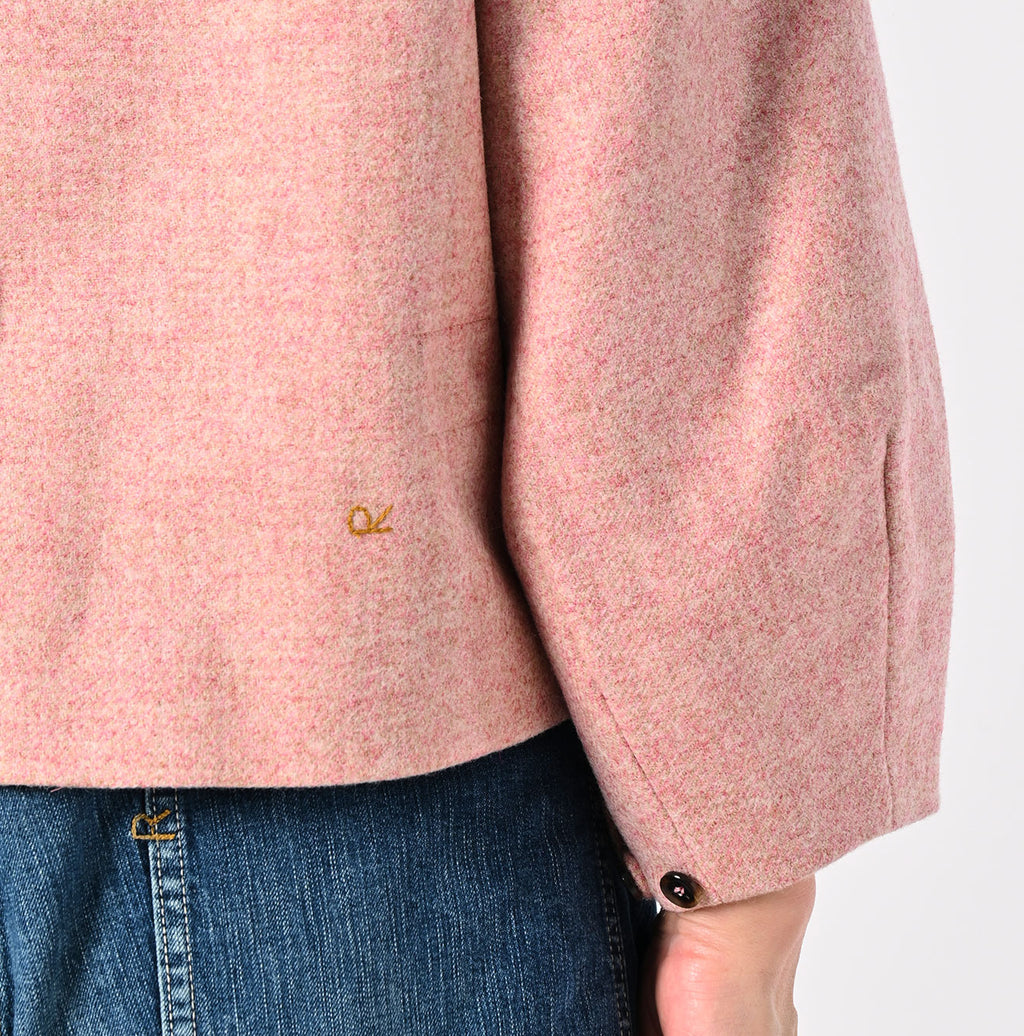 England Flannel Puff Blouse Detail