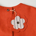 England Flannel Puff Blouse Detail