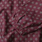 Square Komon Print Puff Blouse