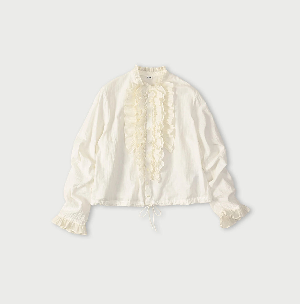 Khadi x Feather Khadi Silk Random Frill Tallulah Blouse