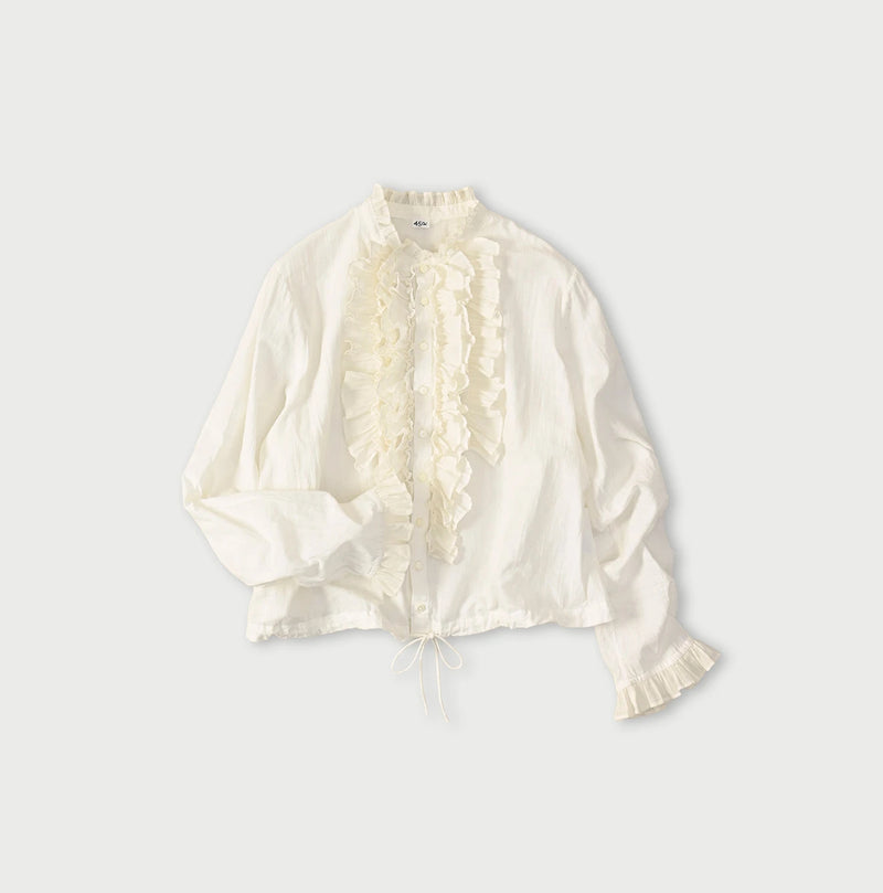 Khadi x Feather Khadi Silk Random Frill Tallulah Blouse