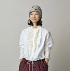 Khadi x Feather Khadi Silk Random Frill Tallulah Blouse