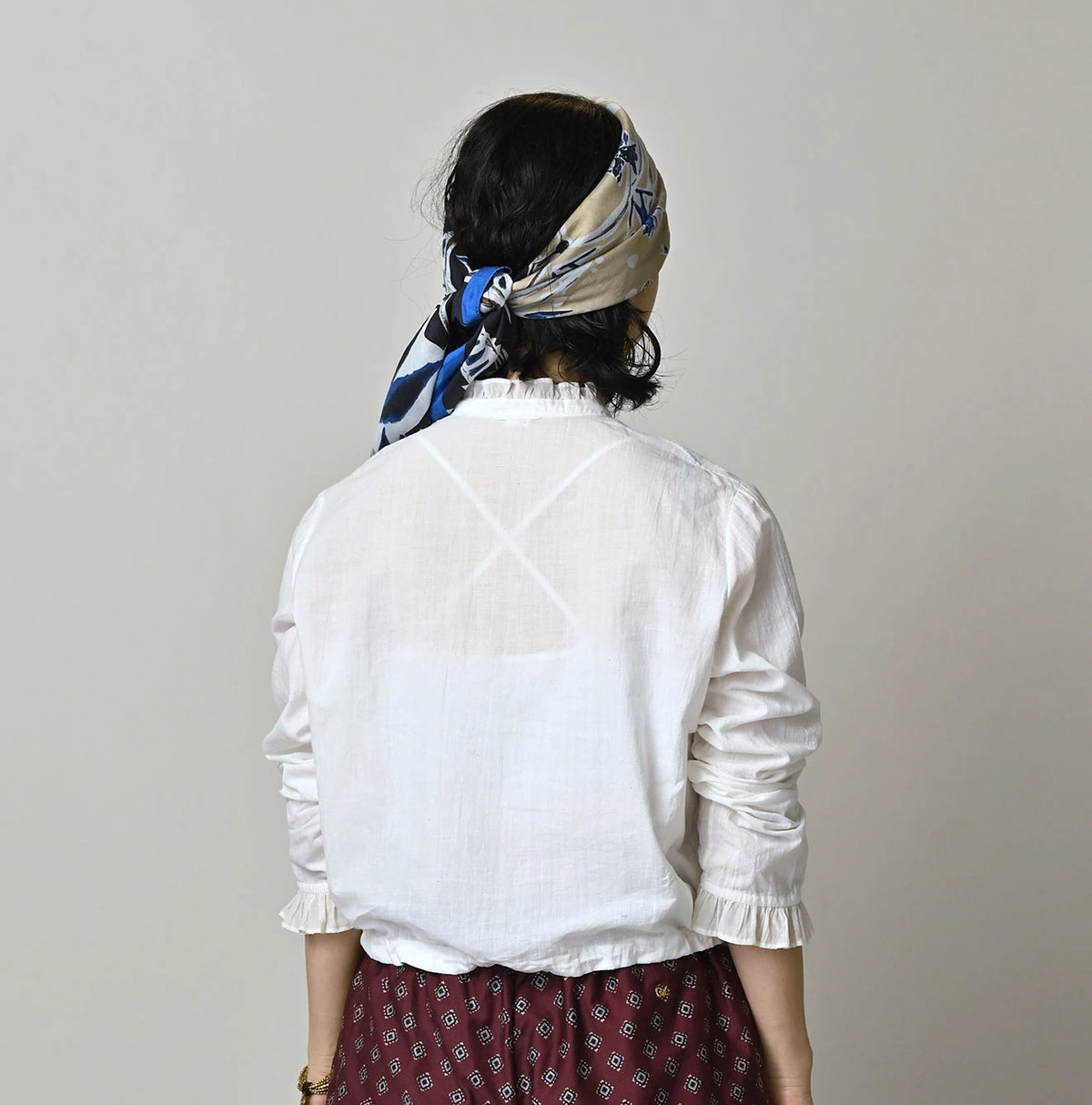Khadi x Feather Khadi Silk Random Frill Tallulah Blouse