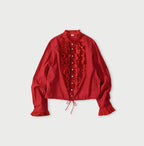 Khadi x Feather Khadi Silk Random Frill Tallulah Blouse