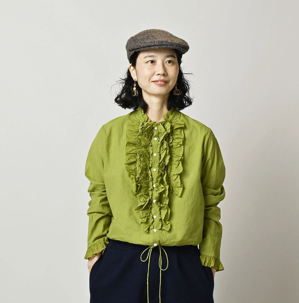 Khadi x Feather Khadi Silk Random Frill Tallulah Blouse