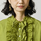 Khadi x Feather Khadi Silk Random Frill Tallulah Blouse