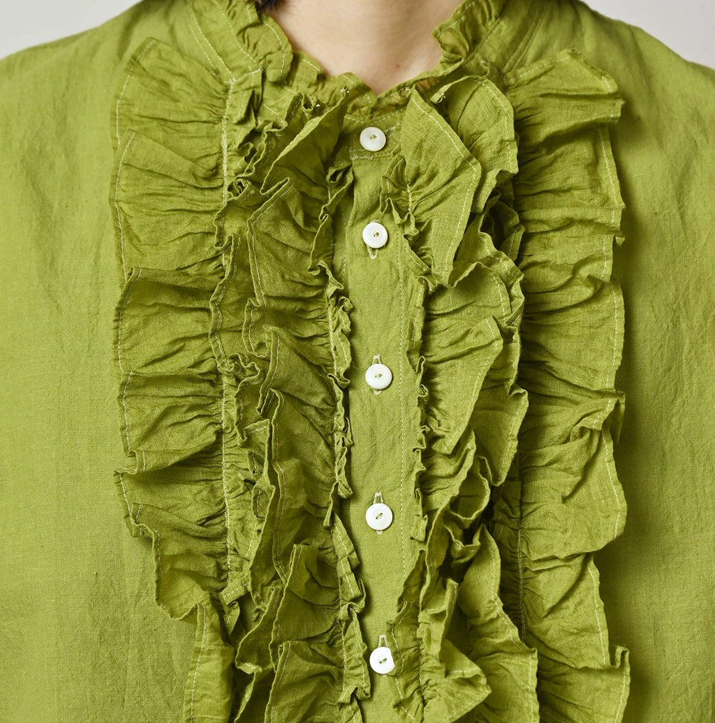 Khadi x Feather Khadi Silk Random Frill Tallulah Blouse
