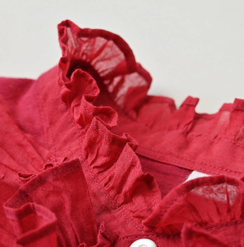 Khadi x Feather Khadi Silk Random Frill Tallulah Blouse