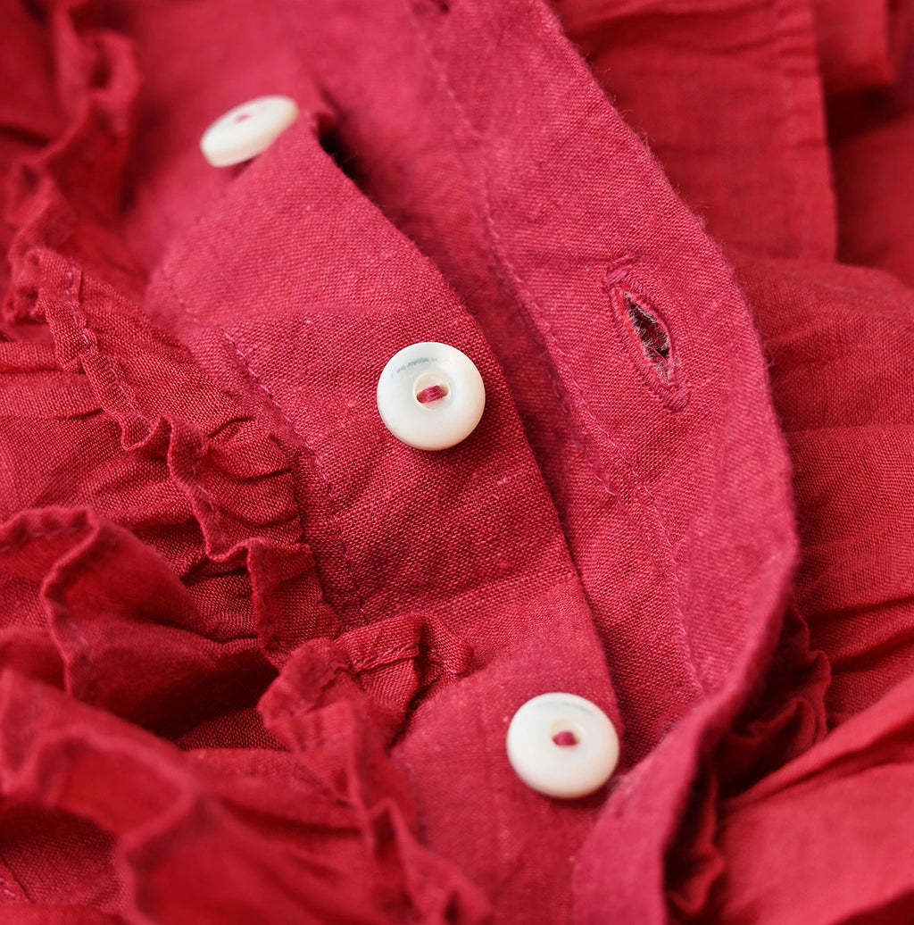 Khadi x Feather Khadi Silk Random Frill Tallulah Blouse