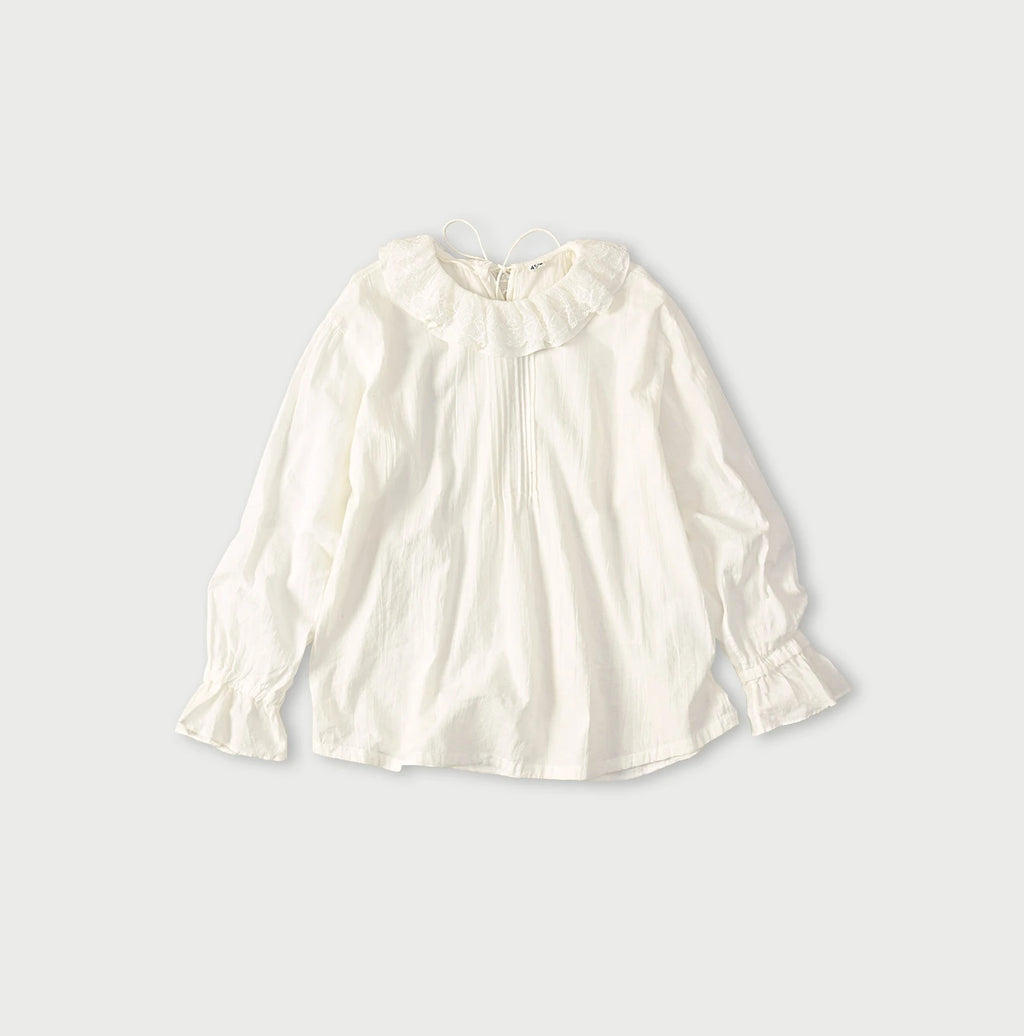 Khadi Frill Collar Blouse