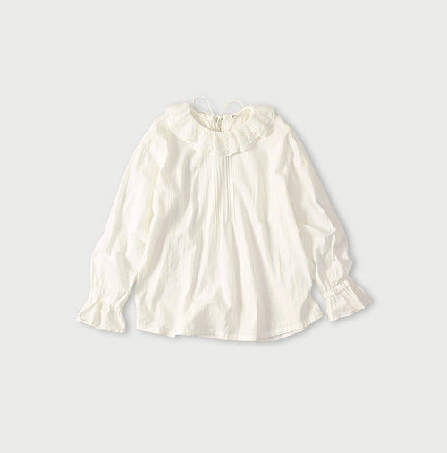 Khadi Frill Collar Blouse