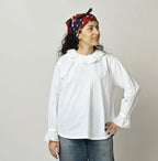 Khadi Frill Collar Blouse