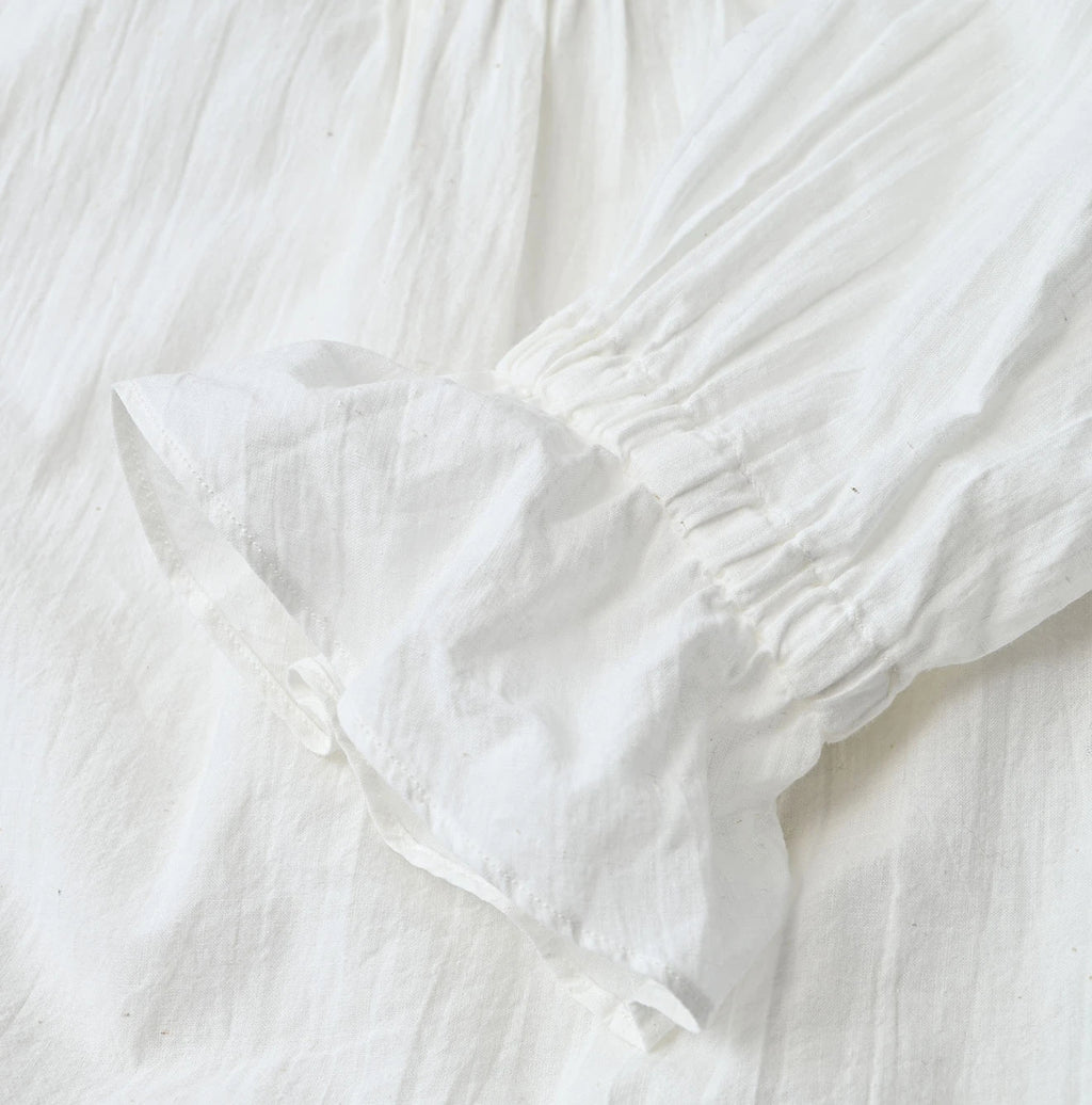 Khadi Frill Collar Blouse