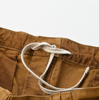Okome Satin Painter Skirt Chestnut Detail