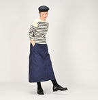Okome Satin Painter Skirt Chestnut Female Model