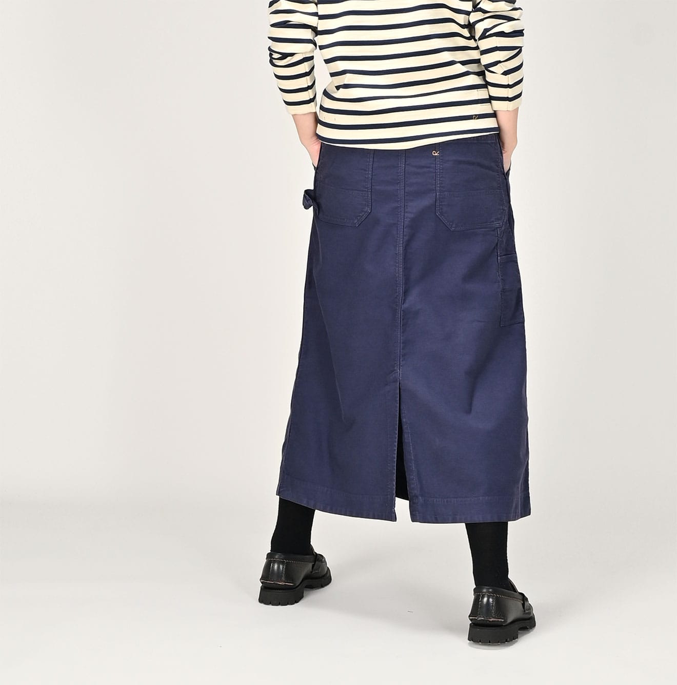 Okome Satin Painter Skirt Chestnut Female Model