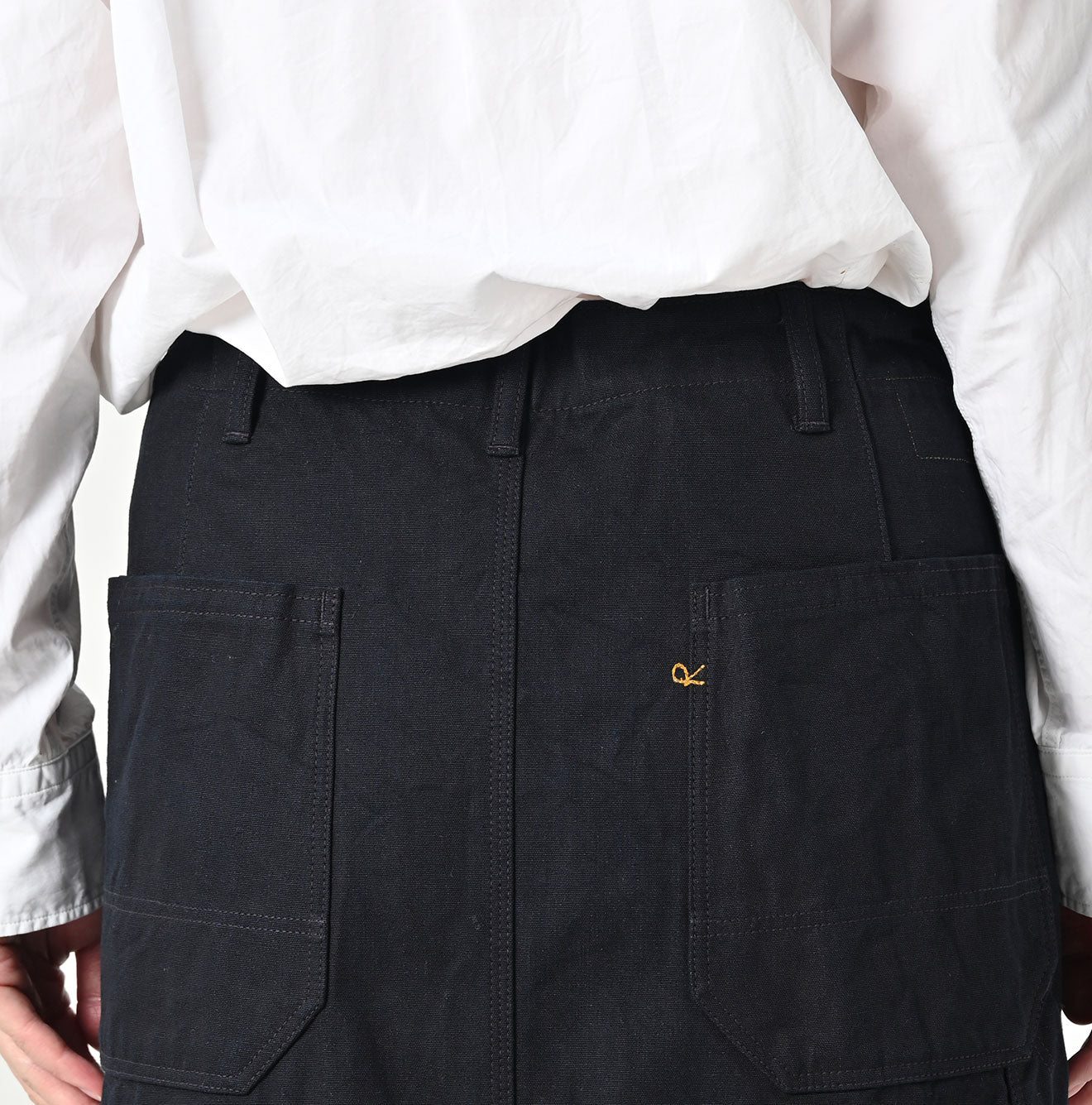 Indigo Duck Painter Skirt Detail