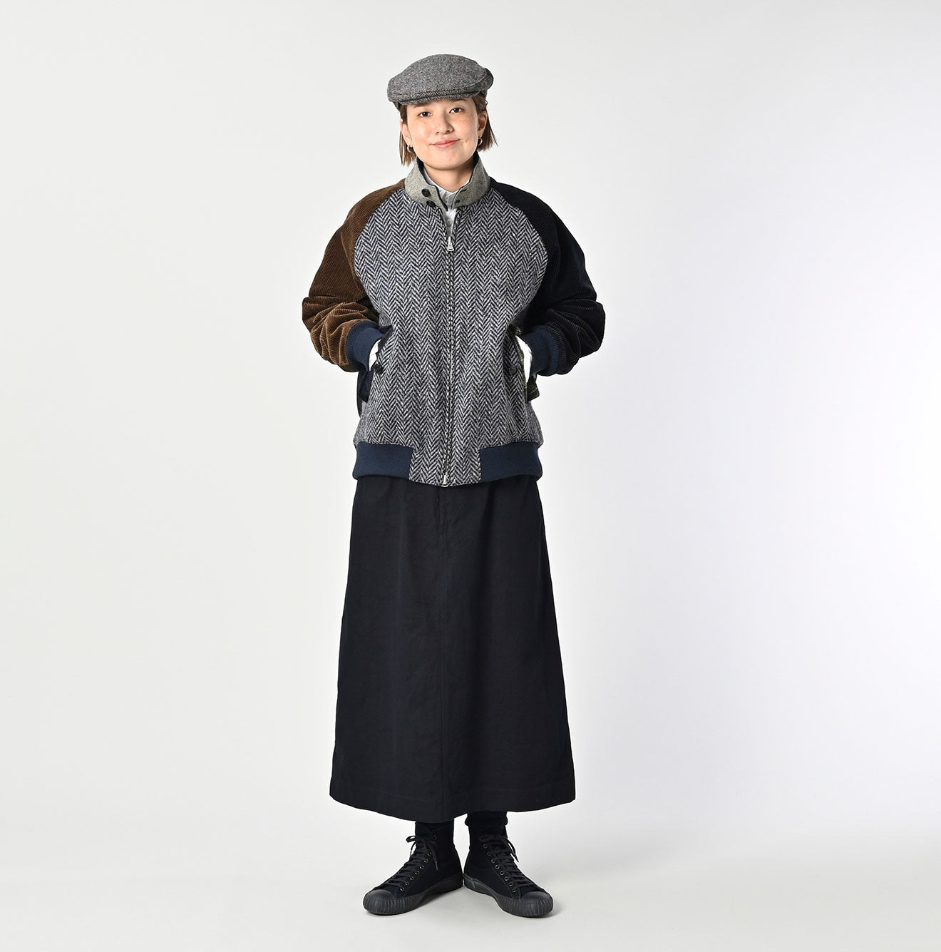 Indigo Duck Painter Skirt Female Model