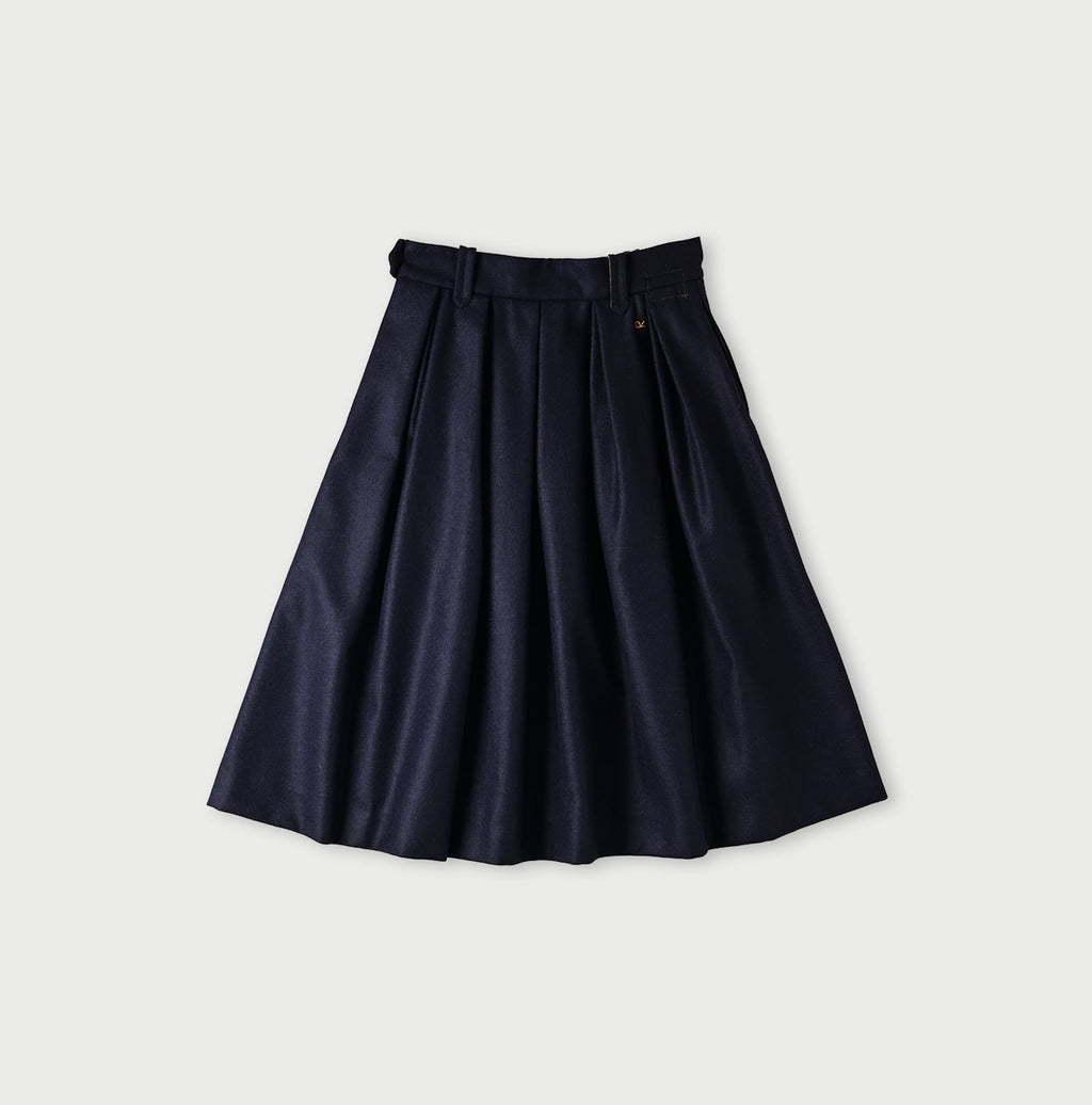 England Flannel Tuck Skirt Back