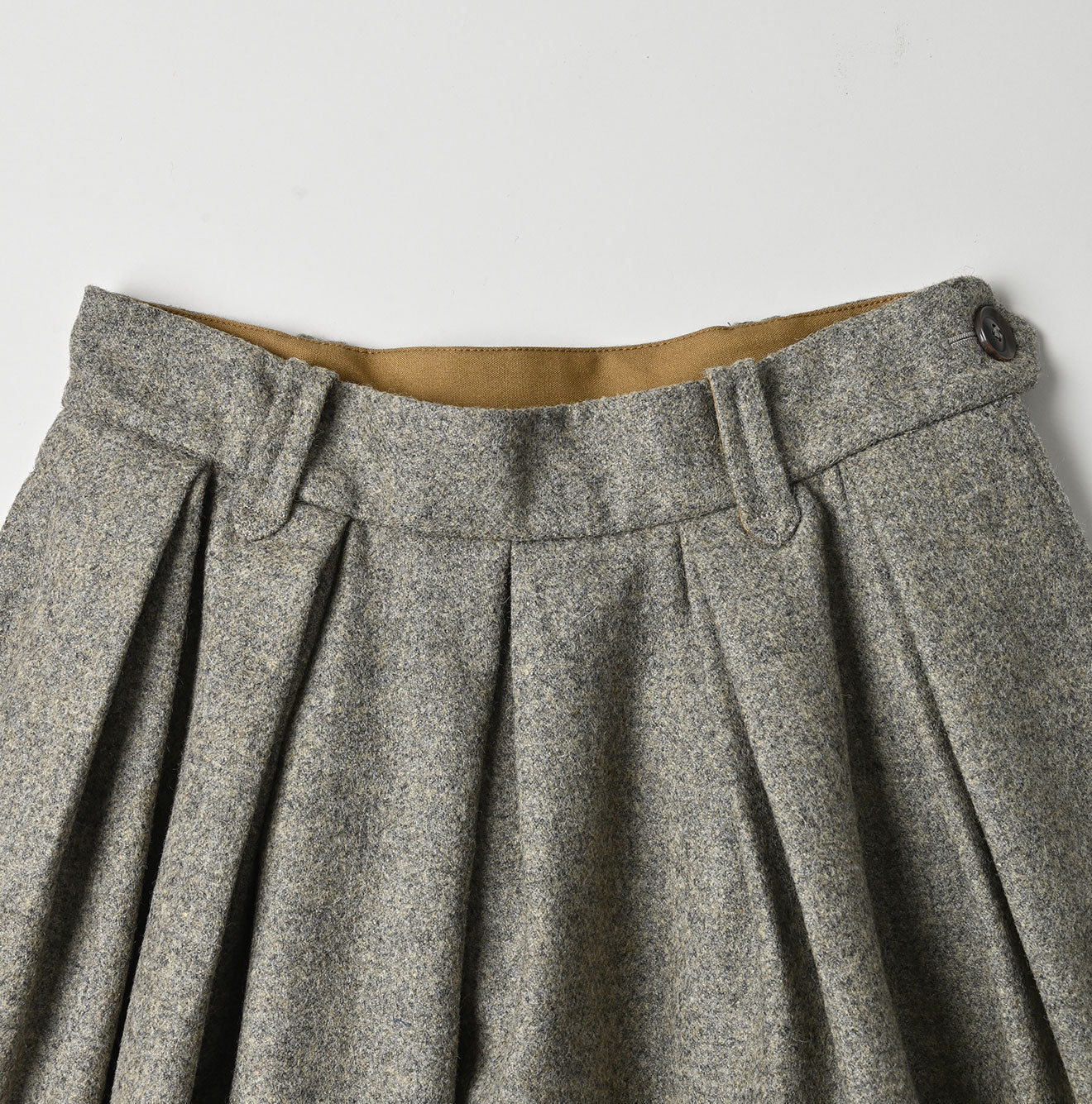 England Flannel Tuck Skirt Detail