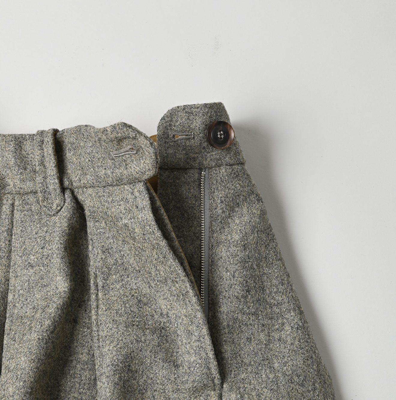 England Flannel Tuck Skirt Detail