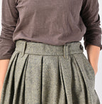 England Flannel Tuck Skirt Detail