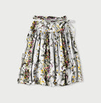 Indian Khadi Bouquet Stripe Print GuruGuru Skirt