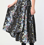 Indian Khadi Bouquet Stripe Print GuruGuru Skirt Detail