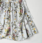 Indian Khadi Bouquet Stripe Print GuruGuru Skirt Detail