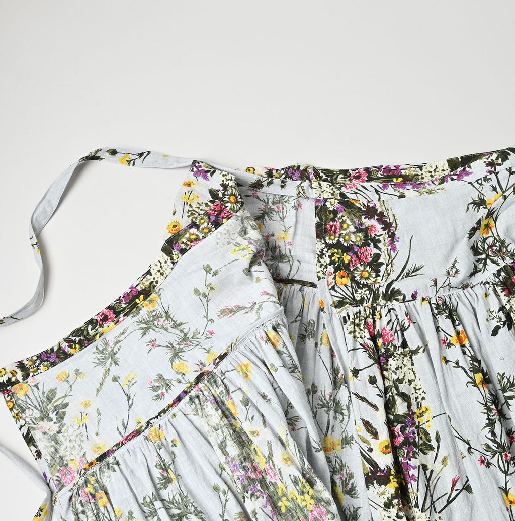 Indian Khadi Bouquet Stripe Print GuruGuru Skirt Detail