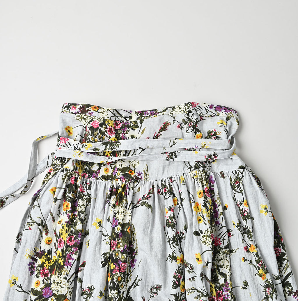 Indian Khadi Bouquet Stripe Print GuruGuru Skirt Detail