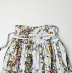 Indian Khadi Bouquet Stripe Print GuruGuru Skirt Detail