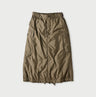 Nylon Quilting Cargo Skirt Khaki
