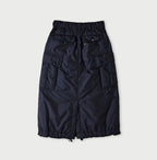 Nylon Quilting Cargo Skirt Back
