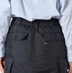 Nylon Quilting Cargo Skirt Detail