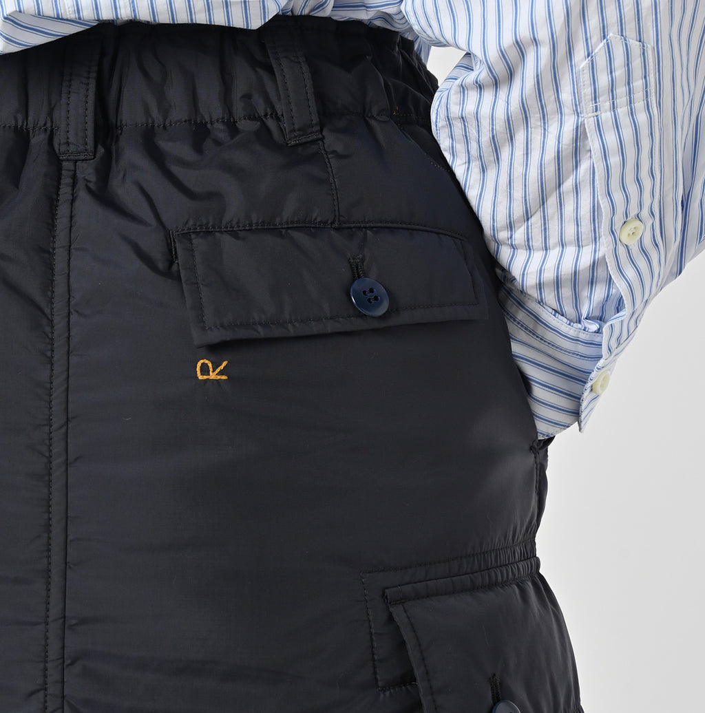 Nylon Quilting Cargo Skirt Detail
