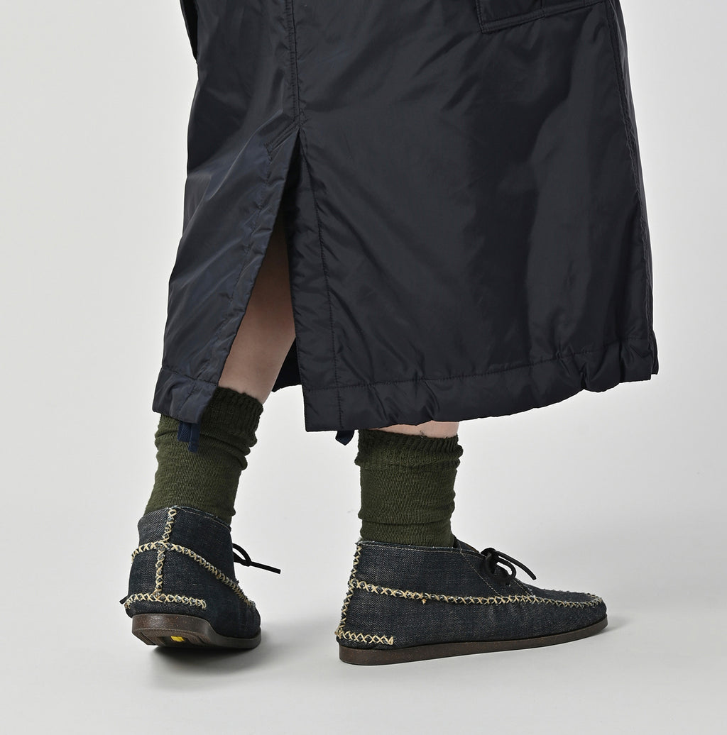 Nylon Quilting Cargo Skirt Detail